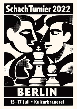 Schachturnier Berlin 2022 Poster