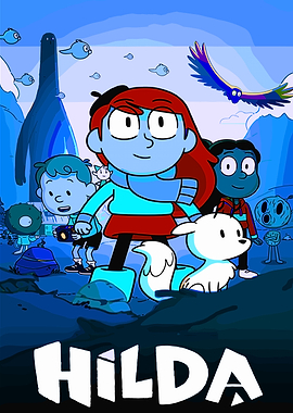 Hilda and Friends Cartoon Poster