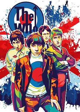The Who Band Pop Art Portrait