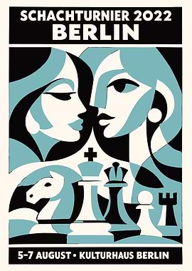 Schachturnier 2022 Berlin Chess Poster
