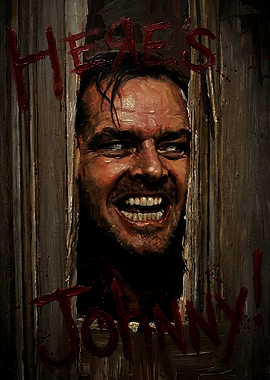 Here's Johnny! - The Shining Painting