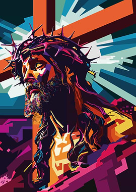 Jesus Christ Pop Art Illustration