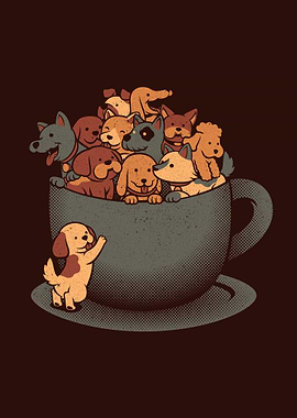 Puppy Latte Overflow Dog