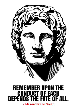 Alexander the Great Quote Poster