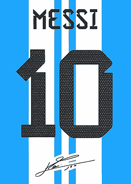Messi Argentina Jersey Number 10