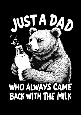 Bear Dad with Milk Bottle