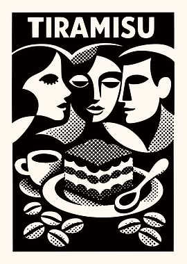 Tiramisu Dessert Poster