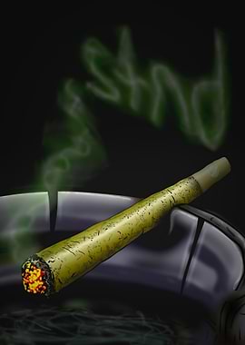 STND Ashtray | Minimal Underground Weed Artwork