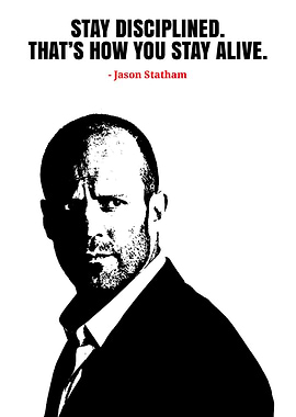 Jason Statham Quote Poster