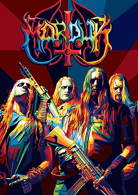 Marduk Band Colorful Digital Art