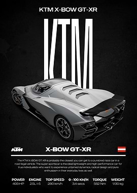 KTM X-BOW GT-XR Car Poster