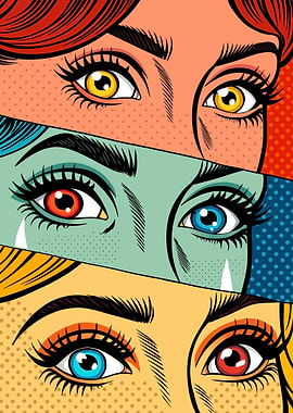 Pop Art Eyes Collage