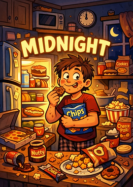 Midnight Snack Cartoon