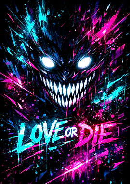 Love or Die - Abstract Monster