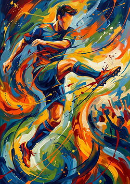 Abstract Football Emotion