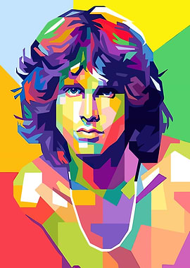 Jim Morrison Pop Art Portrait