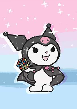 Kuromi with Rubik's Cube