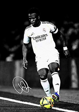 Vinicius Junior Soccer Player Portrait