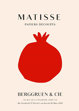 Matisse Papiers Découpés Pomegranate Art Print