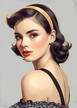 Portrait of a woman with headband