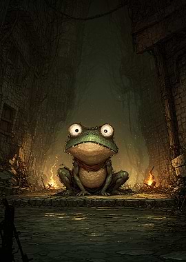 Frog in a dark dungeon