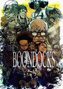 The Boondocks Cartoon Character Collage