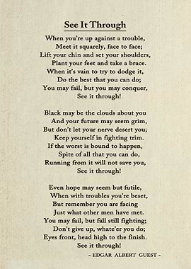 See It Through Poem