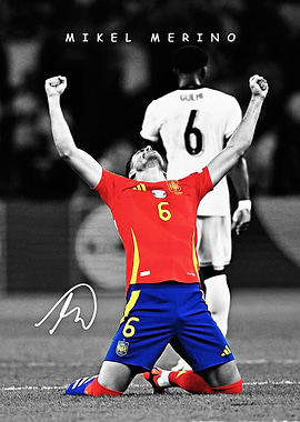 Mikel Merino celebrating a goal