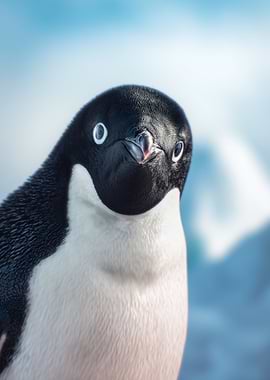 Close-up of an Adelie Penguin