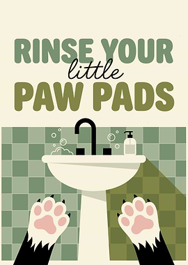 Rinse Your Little Paw Pads