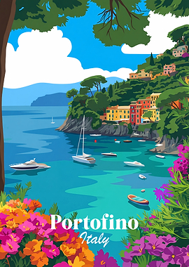 Portofino Italy Coastal Scene