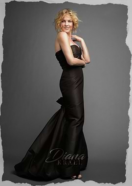 Diana Krall in Black Gown