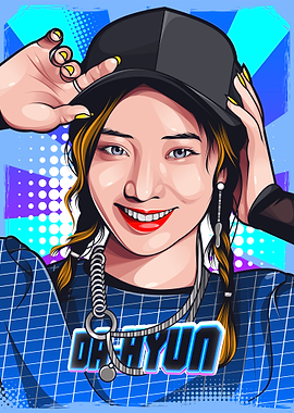 Dahyun Pop Art Portrait