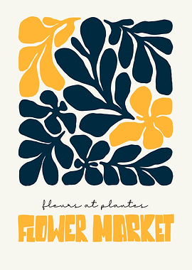 Flower Market Poster