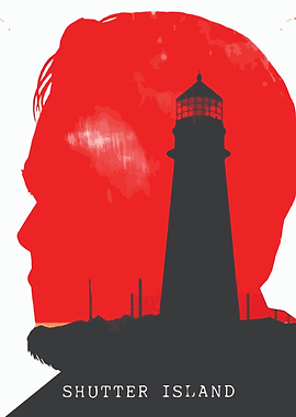 Shutter Island Movie Poster Silhouette