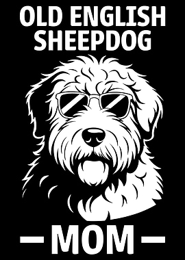 Old English Sheepdog Mom Graphic