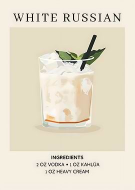 White Russian Cocktail Recipe