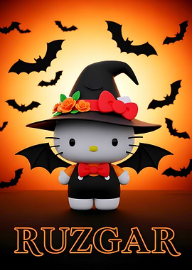 Hello Kitty Halloween Witch