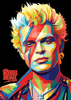 Pop Art Portrait of Billy Idol