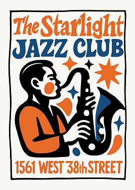The Starlight Jazz Club Poster