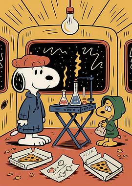 Snoopy and Woodstock Science Experiment