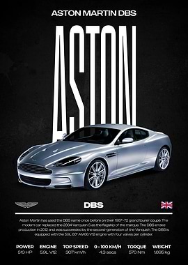 Aston Martin DBS Poster
