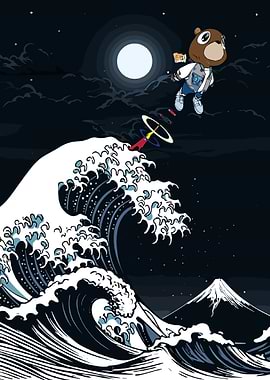 Kanye Bear Great Wave Mashup