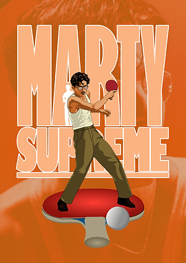 Marty Supreme Table Tennis Illustration