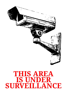 Under Surveillance Camera Sign