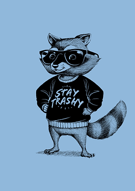 Stay Trashy Raccoon