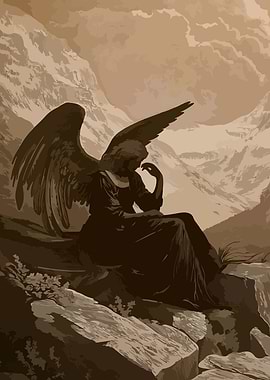 Angel in Mountains