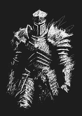 Knight in Scratchy Armor Art