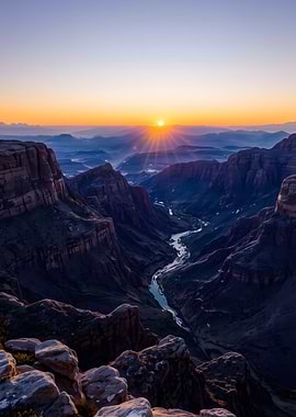 Grand Canyon Sunrise Landscape