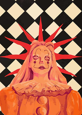 Creepy Clown Portrait